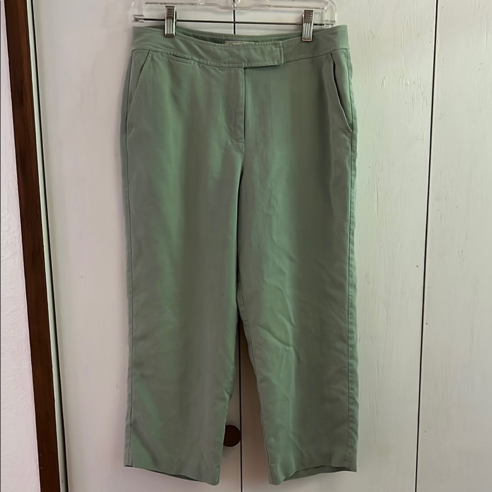 Tommy Bahama Green Cropped Silk Pants 10P